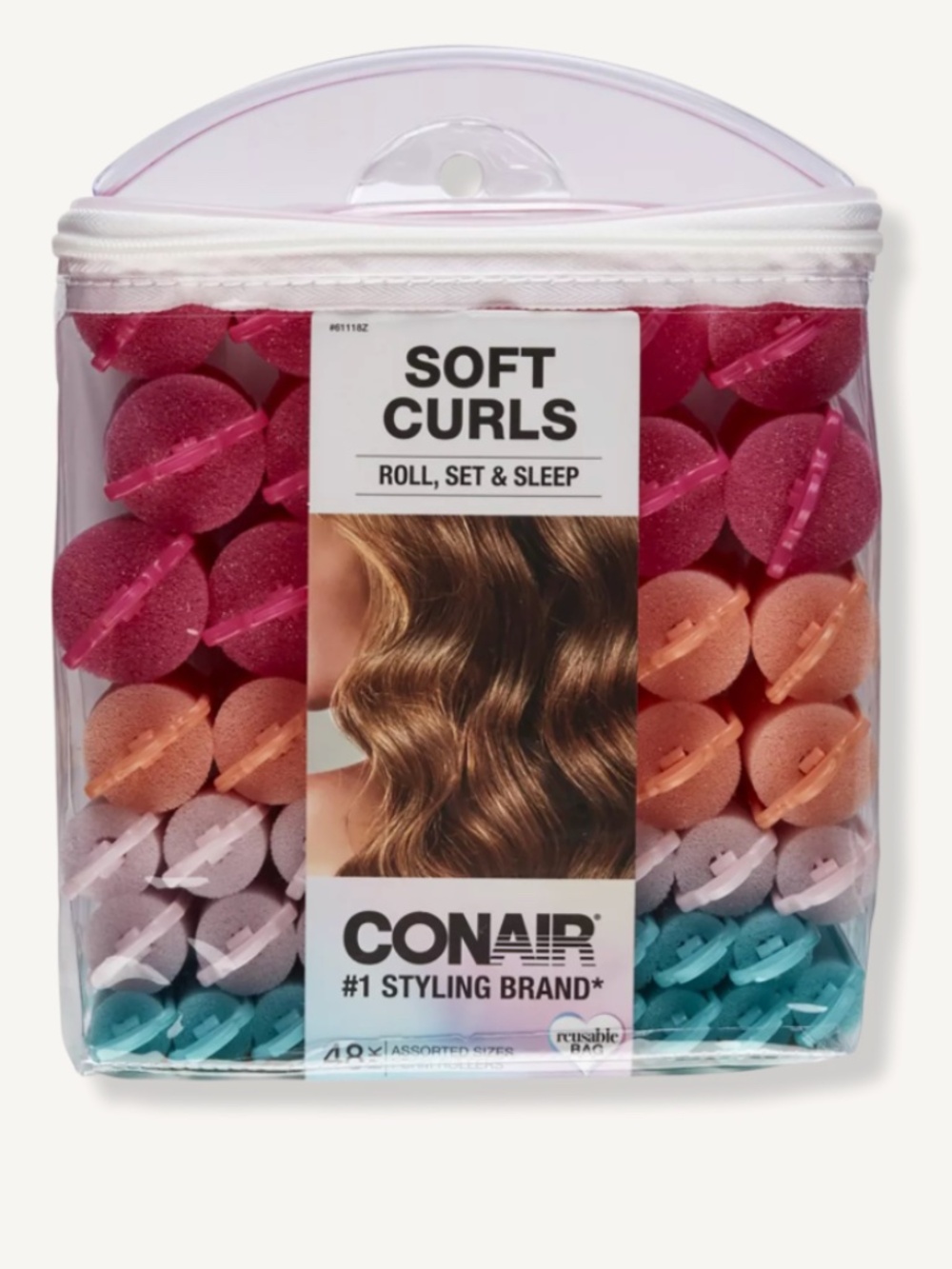 Conair Soft Foam Rollers, Hair Rollers, Excellent Condition